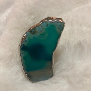 Agate adjustable ring